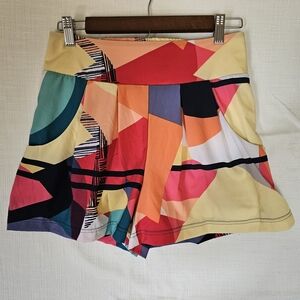 NWT Lucy Unhindered Flouncy Short Multi Wander Print Size S Athletic Skort